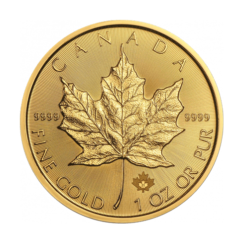 Ontwerp van 1 troy ounce gouden Maple Leaf munt